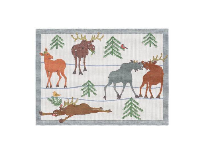 Ekelund Linneväveri Set de table Clumsy moose 35x48 cm