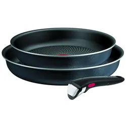 Tefal Ingenio So'Light Pfannen-Set 3-teilig, Pfannenset + Topfset, Grau, Schwarz