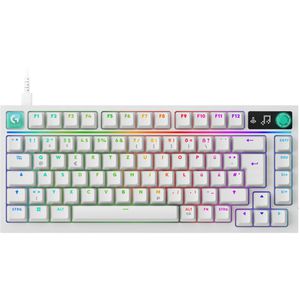 Logitech Tastatur G316 X 75, weiß, mit RGB-Beleuchtung und mechanischem Tastenfeld