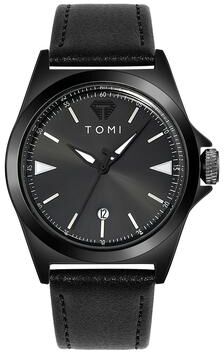 ModernMart TOMI Minimalist Quartz Mens Watch Classic Business Casual Watch Elegant Round Dial black