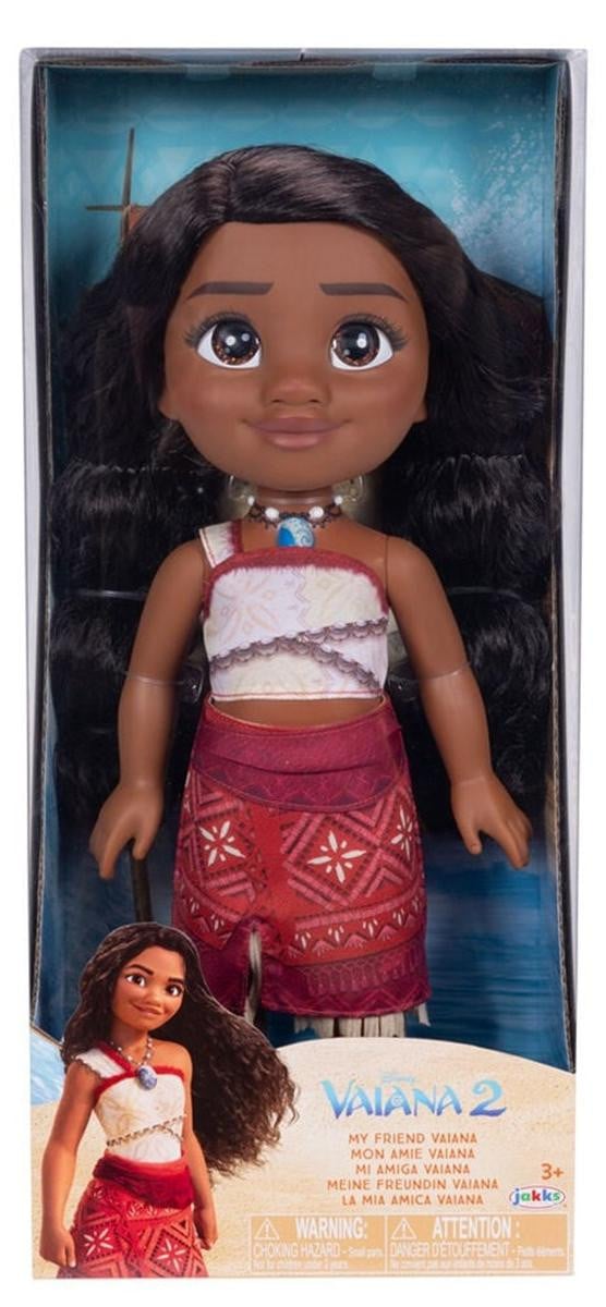 Jakks Pacific Disney Prinses My Friend Vaiana 2 Grote Pop voor Meisjes en Jongens, 38 cm, Meerdere kleuren