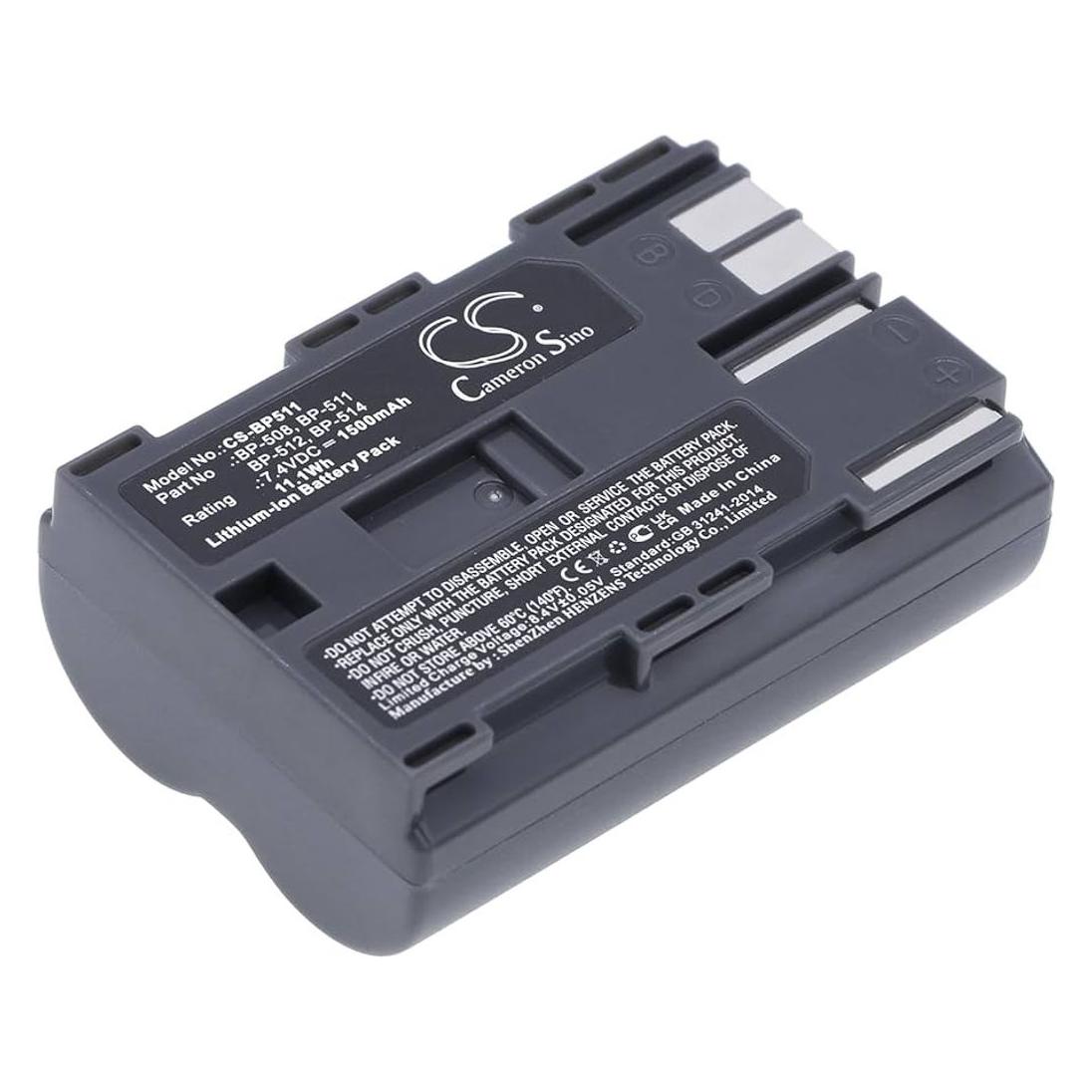 CS Cameron Sino Battery for Canon BP511 (Kamera Akku) (CS-BP511)