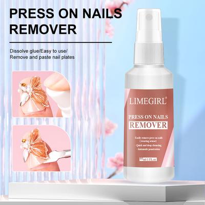Quick Pick Pro LIMEGIRL Nail Glue Remover For Press On, 60ML Non Acetone Nail Polish Remover, Easy Debonder For Press On Nails g106