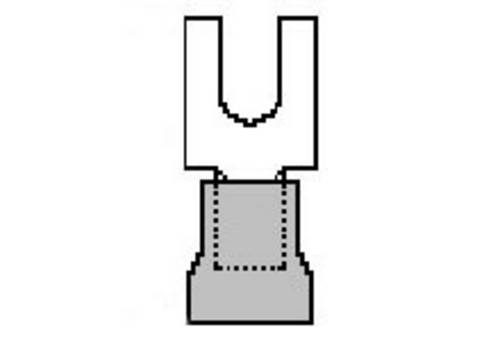 Molex 191310020 Gabelkabelschuh Loch-Ø=3.5mm Bulk