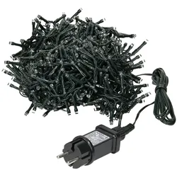 ECD Germany LED Lichtervorhang 12 m 360 LEDs Warmweiß Eiszapfen IP44 Innen/Außen Weihnachtsbeleuchtung Lichterkettenvorhang