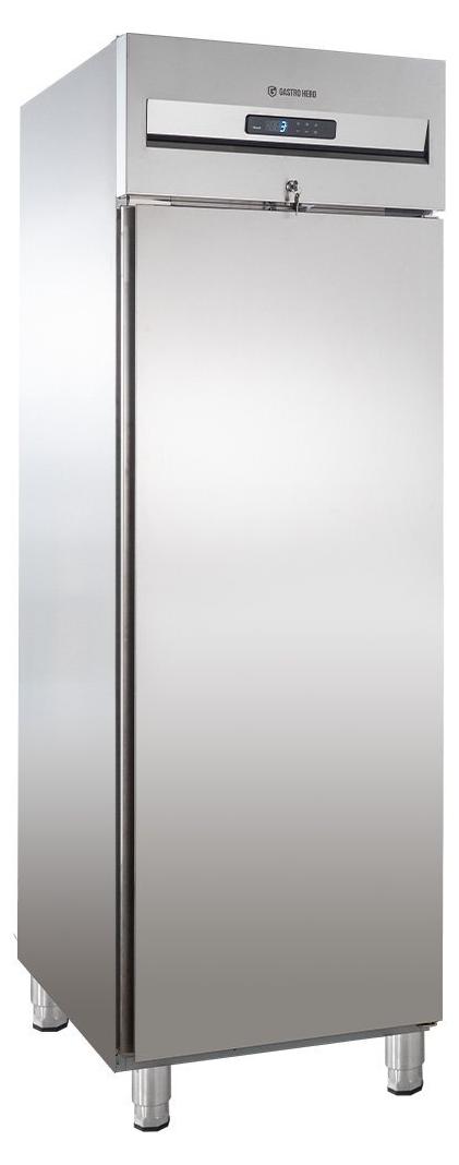 GastroHero Tiefkühlschrank TKSN-PROFI700 | 610 Liter | Edelstahl | GN 2/1 | Umluftkühlung | Digitalthermostat | Profi Gewerbe Tiefkühler