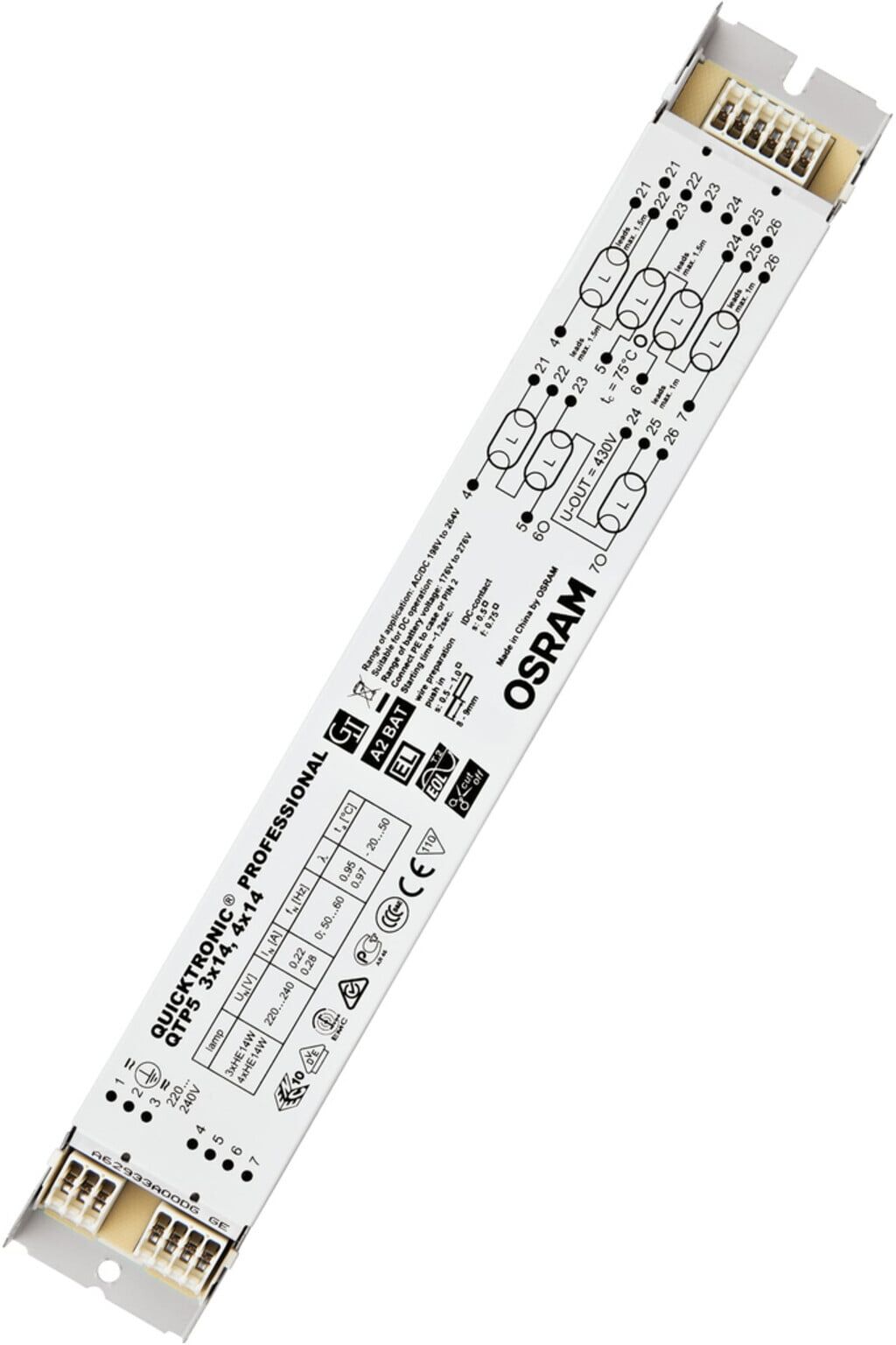 OSRAM BETRIEBSGERÄTE EVG QTP5 3x14,4x14 (4008321484598)