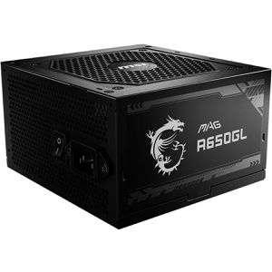 MSI PC-Netzteil MAG A650GL, ATX 3.1, 650 Watt, vollmodular, Silent-Kühlung, DC/DC-Wandler, 80 Plus Gold