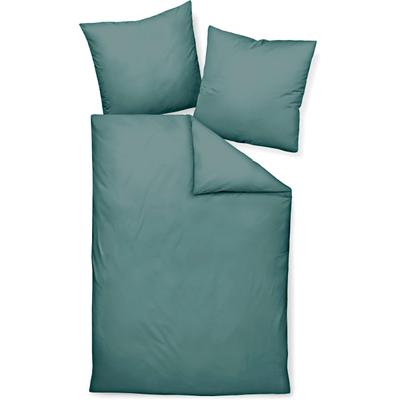 Bettwäsche JANINE "Colors Mako-Satin 100% Baumwolle", grün (mineralgrün), B/L: 140cm x 200cm, 1 Stk., 1 Stk., Mako-Satin, B/L: 90cm x 70cm, 2, Mako-Satin, Obermaterial: 100% Baumwolle, Bettwäsche, Bettwäsche, feinfädige uni Bettwäsche für alle...