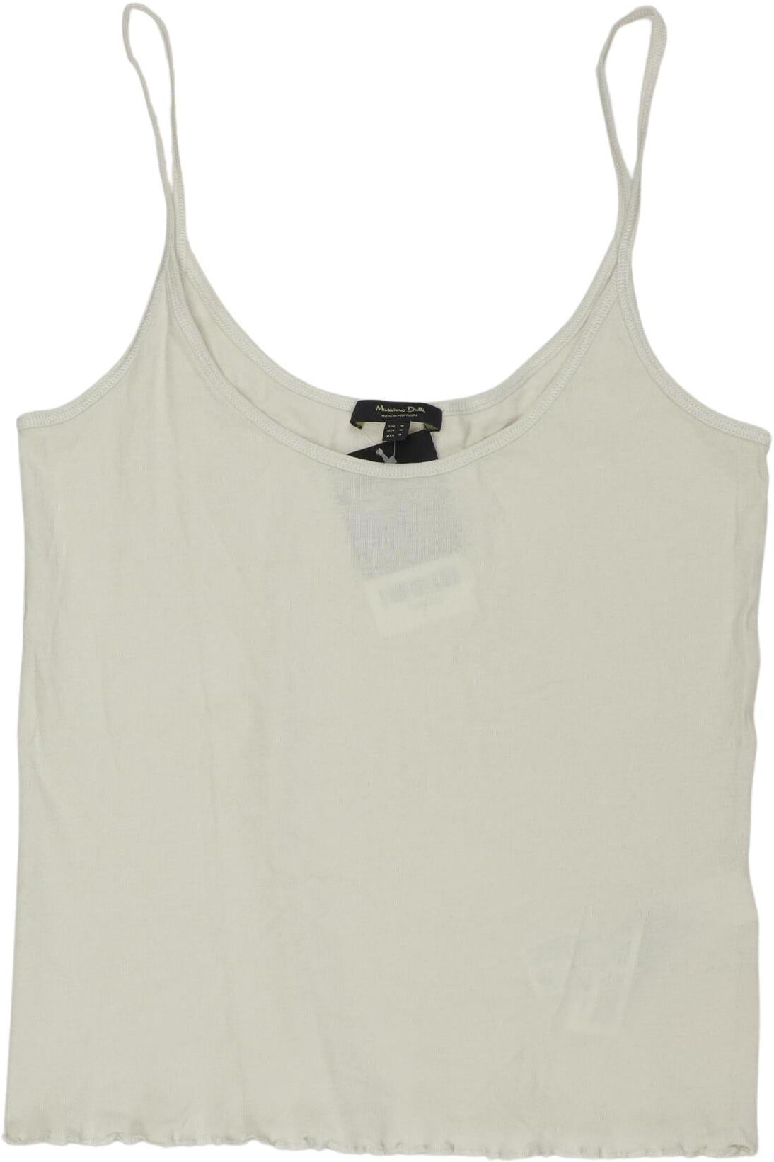 Massimo Dutti Damen Top, Cremeweiß, Gr. M, Baumwolle - Second Hand