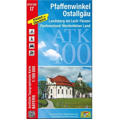 ATK100-17 Pfaffenwinkel, Ostallgäu (Amtliche Topographische Karte 1:100000), Sonstige von , Landesamt für Digitalisierung, Breitband und Vermessung,