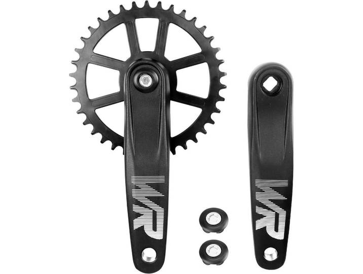 Fahrrad-Kurbelgarnitur Set 170 mm 32T/34T/36T/38T Aluminiumlegierung Schwarz, Metall, 12x1x17 cm, Freizeit & Co, Sport & Fitness, Fahrräder, Fahrradzubehör