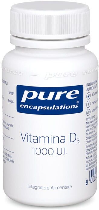 NESTLE' ITALIANA SpA Nestlé Pure Encapsulations Vitamina D3 30 Capsule - Integratore di Vitamina D
