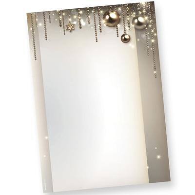 TATMOTIVE Weihnachtsbriefpapier NOBLESSE 250 Blatt elegantes Briefpapier Weihnachten Papier DIN A4