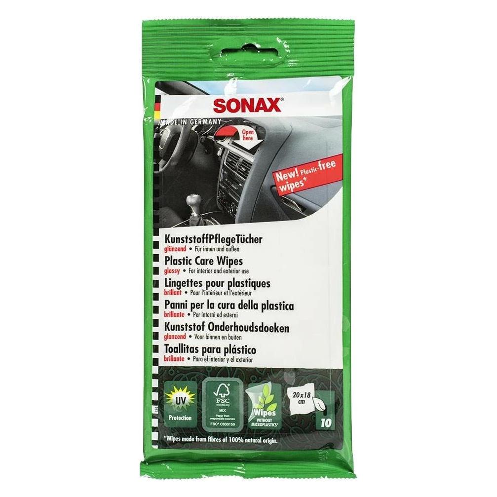 Sonax KunststoffPflegeTücher "glänzend" Beutel à 10 St. (04151000-057.03*)