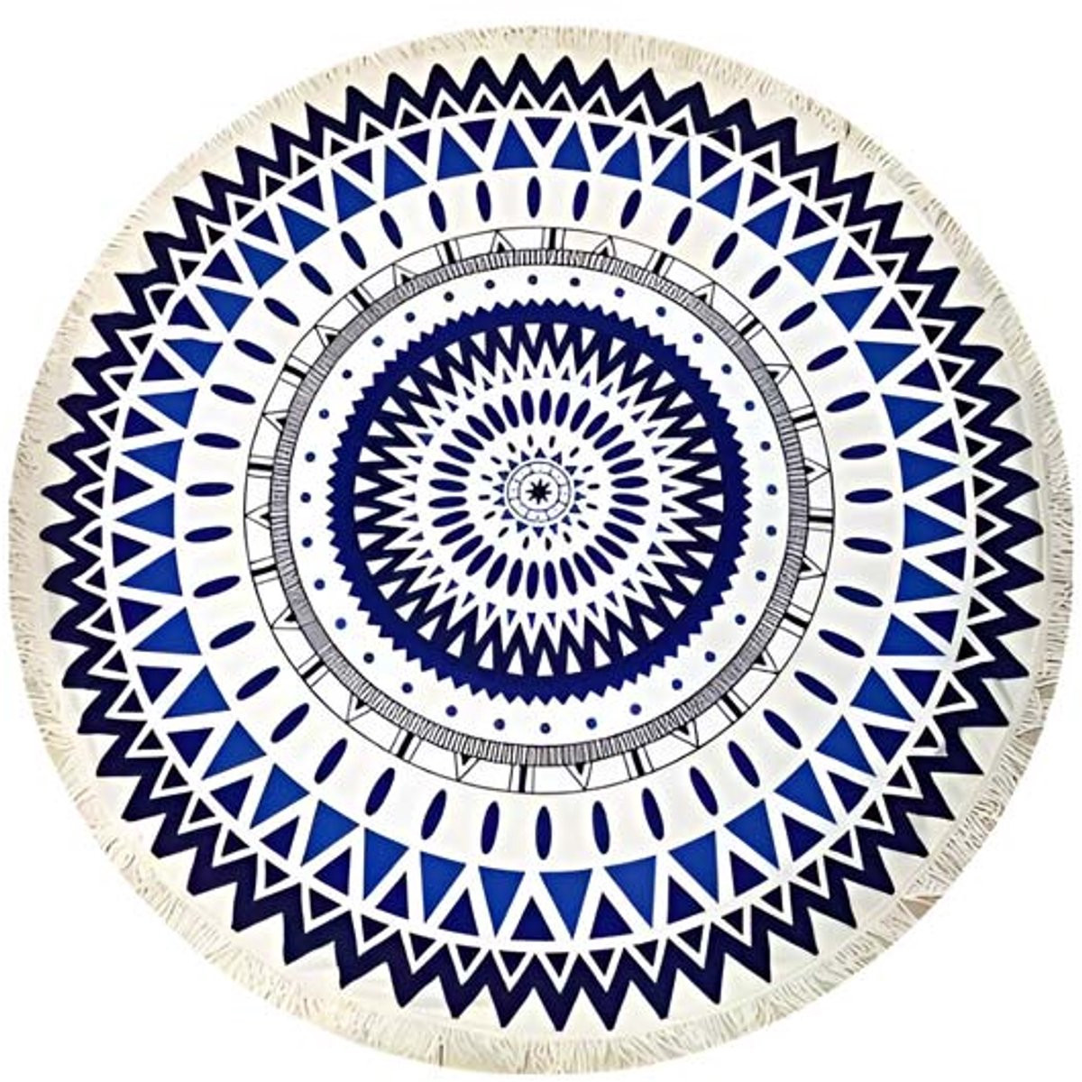 Vivva Rond Strandlaken Mandala - Microfiber Strandhanddoek en Badlaken