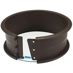 Lurch Flexiform Springform Silikon braun mit Glasboden 20 cm, Backform