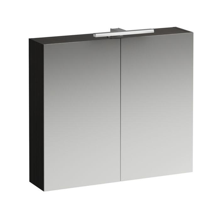 LAUFEN Base LED-Spiegelschrank H4028021102631 80x70x18,5cm, Ulme Dunkel