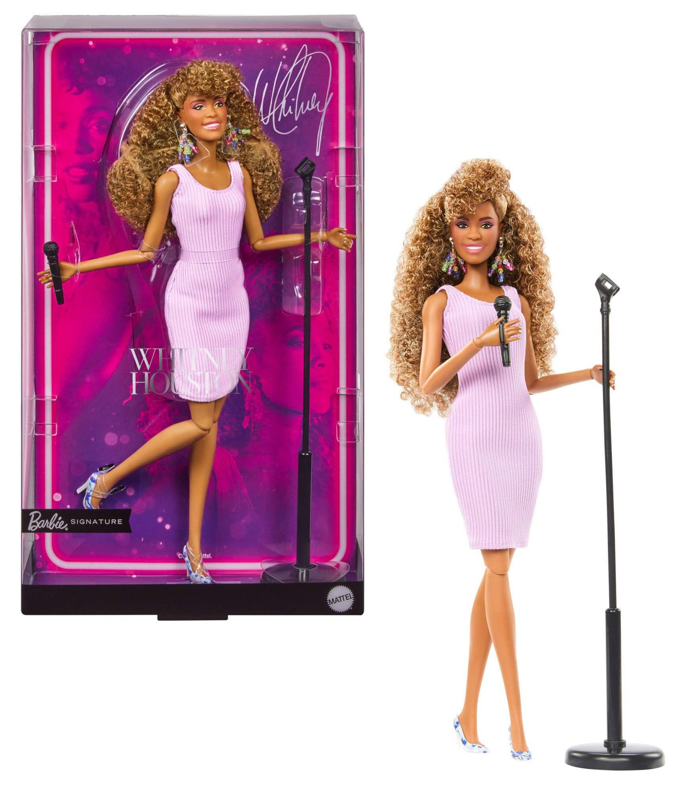 Barbie Signature Whitney Houston verzamelpop met geluidseffecten