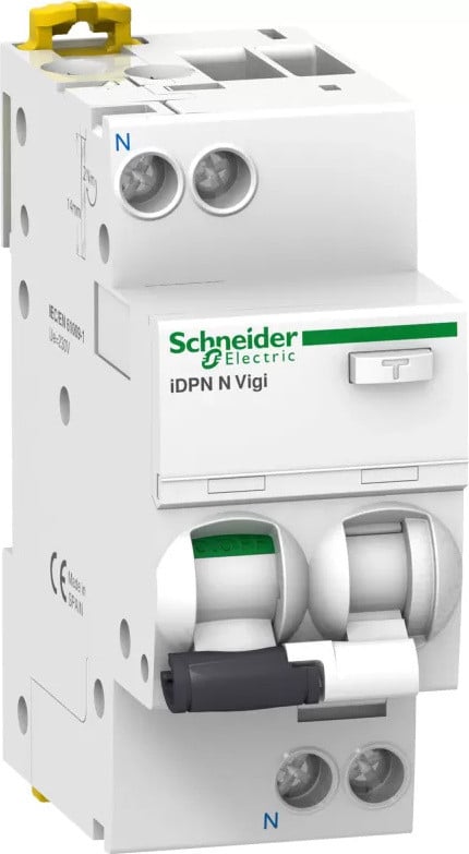 Schneider Electric A9D56625 iDPN N N Vigi FI/LS-schakelaar, 1P+N, 25A, B-karakteristiek, 30mA, type A, 6kA, IP40