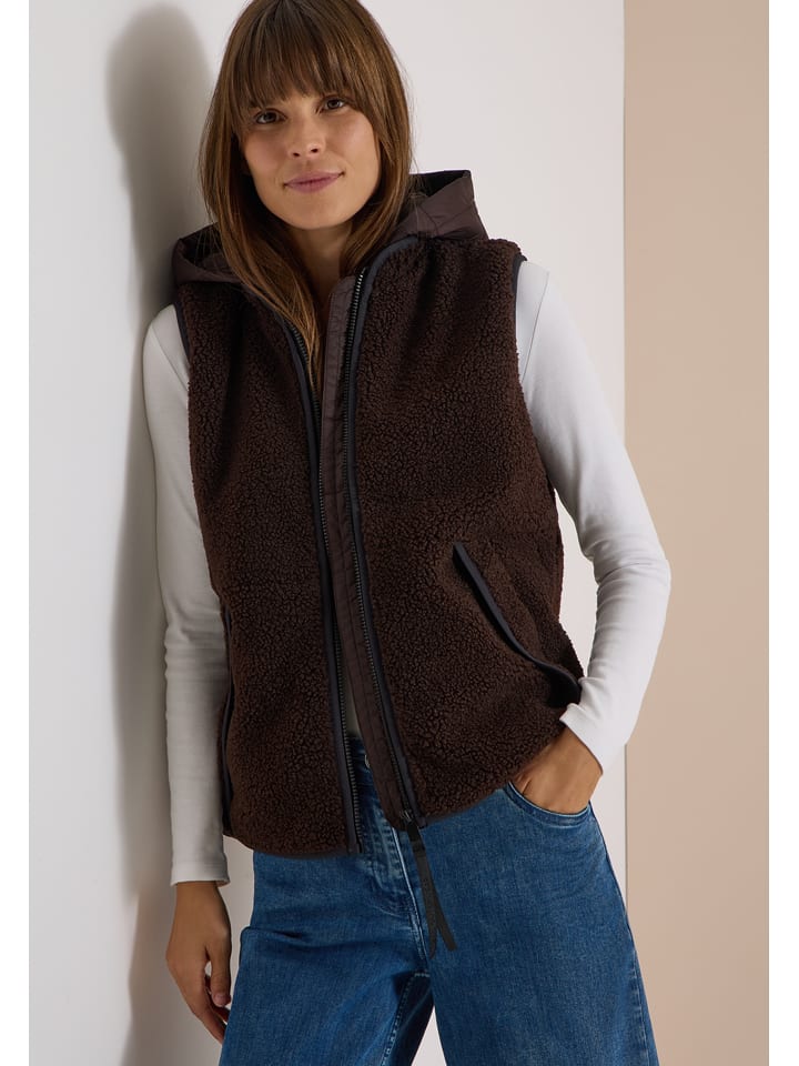 Cecil Teddyweste in Dunkelbraun - L