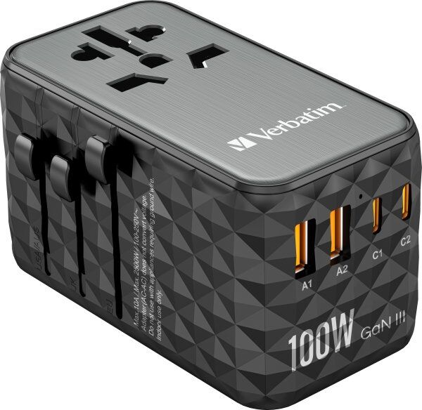 Verbatim Uta-06 Universal Rejseadapter, 100 W