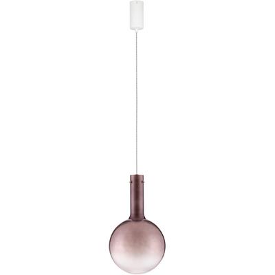 NOVA LUCE Pendelleuchte "NOSTOS", lila (altrosa), 1, Ø 25cm H: 170cm, 1 Stk., Leuchten, Pendelleuchte