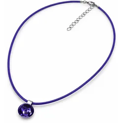 Kette mit Anhänger "Frankfurt", Damen, Gr. onesize, Glas, lila, COLLEZIONE ALESSANDRO, Basic, Halsketten, mit echtem Glasstein
