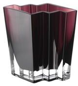 Majestic Gifts Inc. "Majestic Gifts Glass Chevron Vase, Amethyst- 5"" Height - 5"" Height"