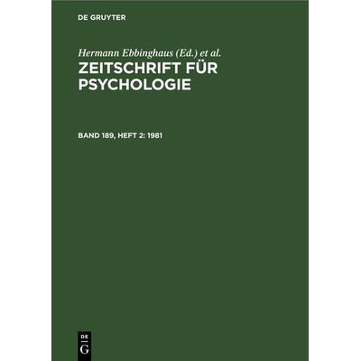 1981, Gebundene Ausgabe von , De Gruyter, 978-3-11-246871-5