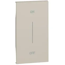 BTicino KM01MH2AG LivingNow 2M Tasten- abdeckung MyHome mit Aufdruck ON-OFF Sand