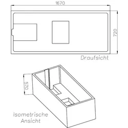 Neuesbad Wannenträger für Ideal Standard Connect Air 1700x750 SW16125