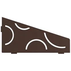 Schlüter Systems SHELF-E-S3 Wand-Ablagesystem Curve Aluminium TSOB - strukturbeschichtet bronze Höhe: 154 mm Breite: 295 mm