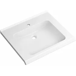 HEWI Waschtisch S-Form, 650x565mm, alpinweiß