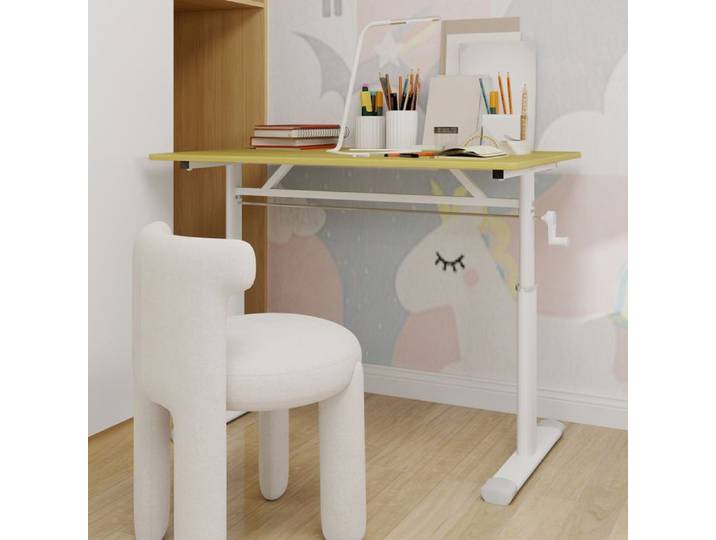 Bureau réglable - OEM - Design compact - Bois et métal - Hauteur ajustable - Support stable