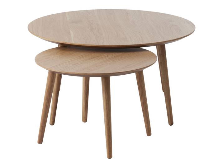 Beistelltisch 2er-Set Arde eiche Holz B 88 T 45 cm - Material: Holzwerkstoff - Beistelltisch 2er-Set