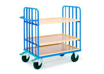 Etagenwagen mit Schiebegriff, 1175 x 775 mm, mit variabler Einteilung für Etagenkästen