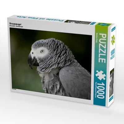 CALVENDO Puzzle Graupapagei | 1000 Teile Lege-Größe 64x48cm Foto-Puzzle für glückliche Stunden