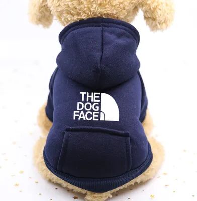 Multisell Products Hub Pet Clothes For Dogs And Cats, Autumn And Winter Sweater With Cowboy Pocket, Two Legged Sports Wind Protection navy l