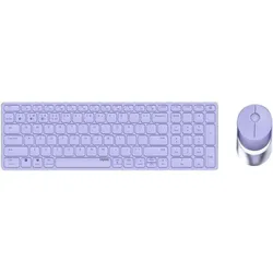 Rapoo 9750M (DE, Kabellos), Tastatur, Violett