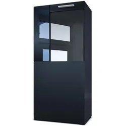 VITRINE Movie Absetzungen in Schwarz Hochglanz