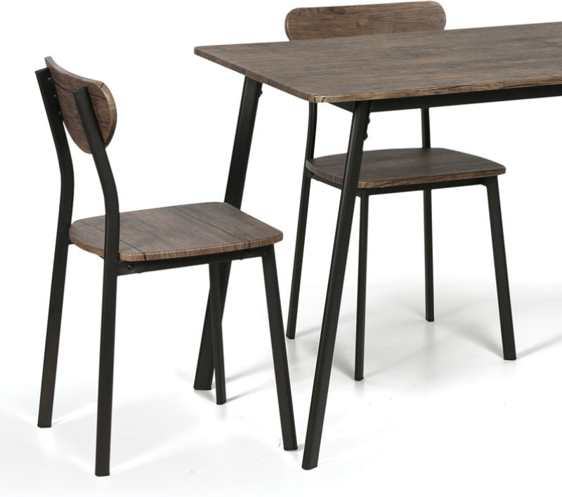 B2B Partner WELLINGTON Esszimmergarnitur, Tisch 110 x 70 cm + 4 Stühle