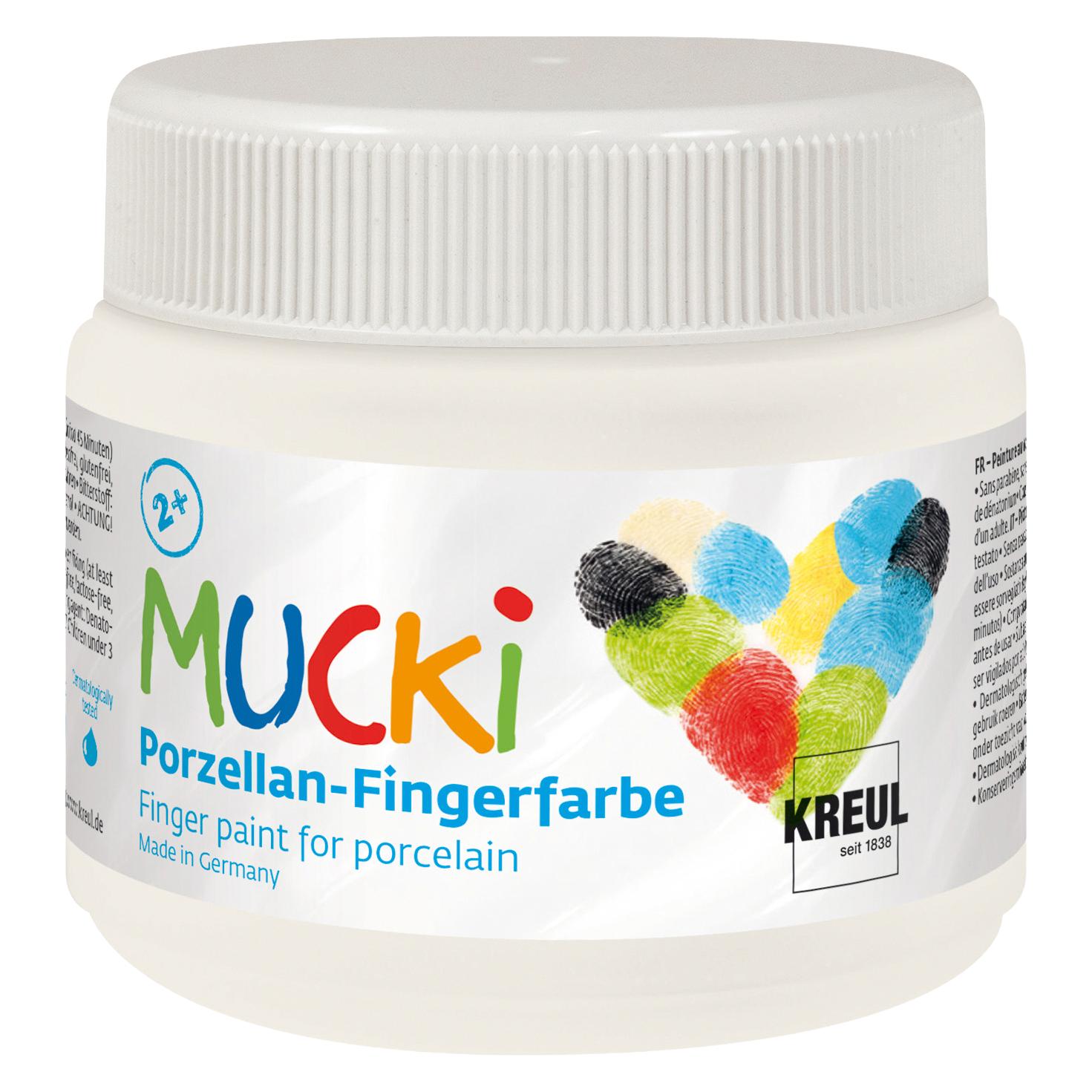 Kreul Porzellan-Fingerfarbe Flüsterweiss (150 ml) (KR-26301)