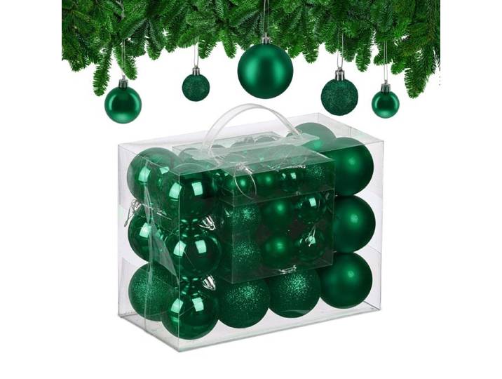 Relaxdays Weihnachtskugeln im 50er Set