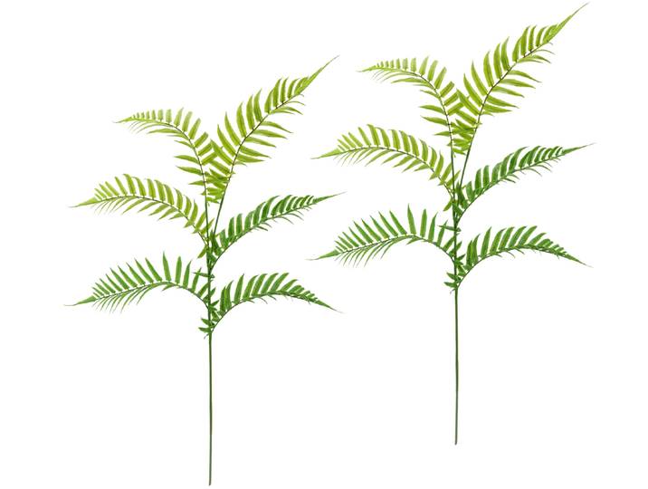 Kunstzweig I.GE.A. Künstlicher Palmzweig , grün, B:48cm H:98cm L:30cm, Kunststoff, Kunstpflanzen, Kunstzweig, Deko Palmblatt Kunstpflanze Kunstpalme Wohnzimmer Büro Hochzeit