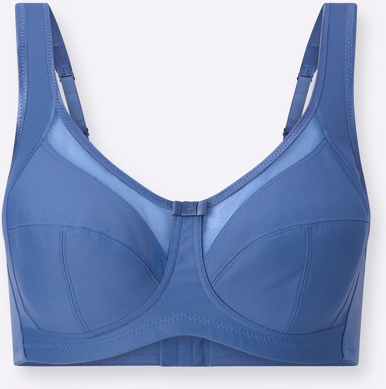 Entlastungs-BH, Damen, Gr. 75, Cup E, blau (mittelblau), 85% Polyamid, 15% Elasthan, BHs Entlastungs-BH mittelblau 75, Cup E