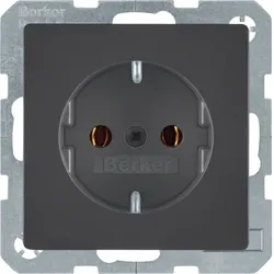 Berker MAN0204223 Steckdose SCHUKO Q.1/Q.3 schwarz matt