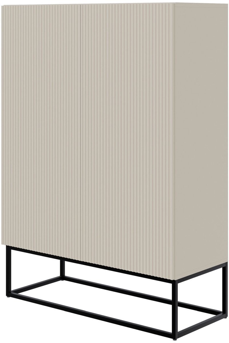 Selsey Veldio Twee-deurs kast - Grijs beige - Breedte: 90 cm
