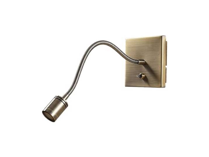 Lindby LED Applique Murale Mayar (Moderne) en Bronze Métal e. a. pour Chambre à coucher (1 lampe\,à)\, Lampe Eclairage Luminaire Mural
