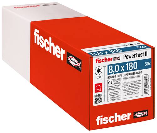 Holzbauschrauben PowerFast II Stufensenkkopf mit Innenstern TX, gvz, blau passiviert, Teilgewinde 566360 Norm FPF II-STP